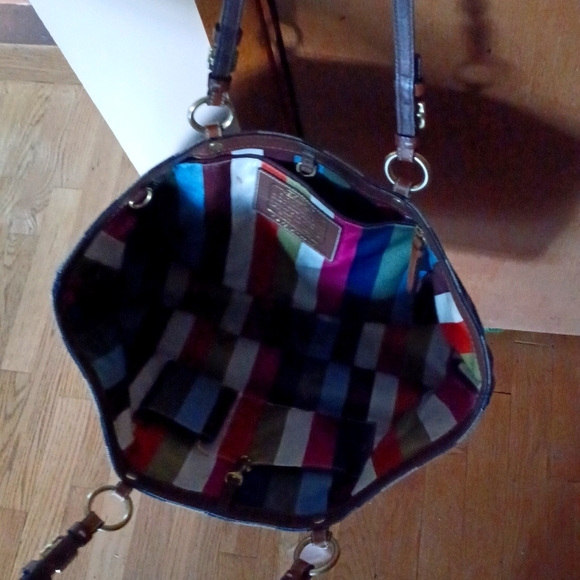 Coach Denim stripe tote bag - Picture 3 of 3